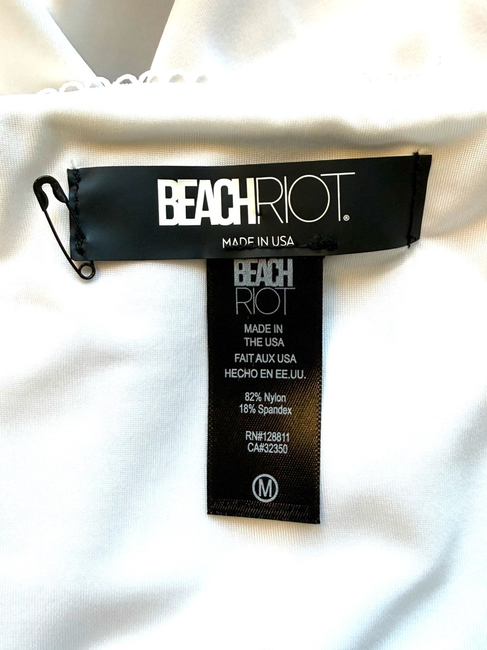 BEACH RIOT Sydney 'Bride' One-Piece Swimsuit Size M - Picture 11 of 15